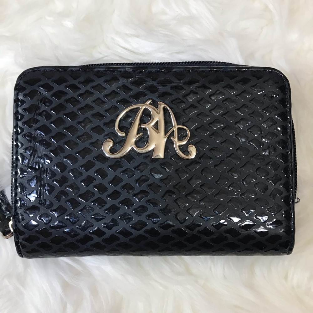 3/25$ Portefeuille vintage bleu marin